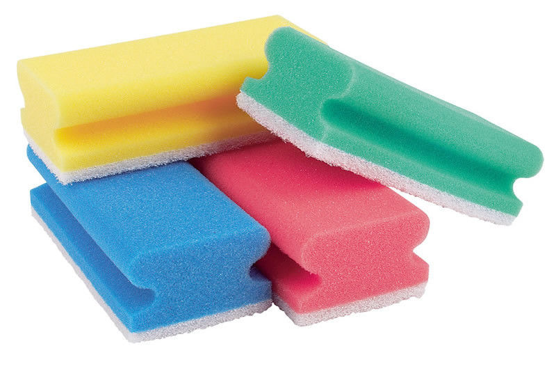 Schwamm kratzfrei mit weißem Pad 150x70x45 mm rot 