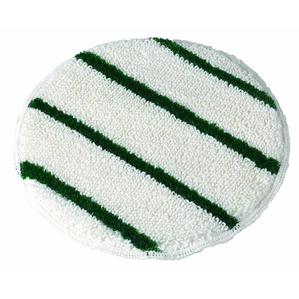 Queen Bonnet Textilreinigungspad mit grünen Streifen