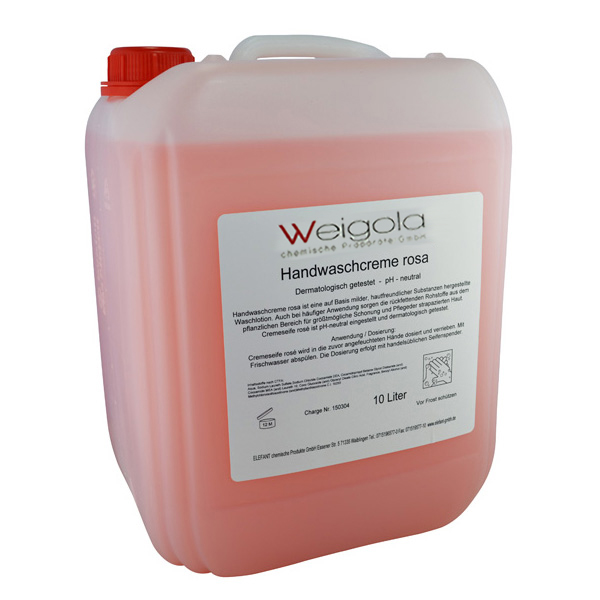 Weigola Handwaschcreme rosa 10 Liter Kanister