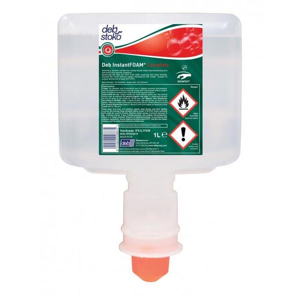 InstantFOAM® Complete Schaum-Handdesinfektionsmittel auf Alkoholbasis 1 Liter Kartusche (TF)